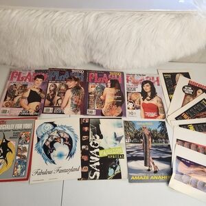 Vintage Y2K Tattoo Magazine Lot Flash 90s 2000s Tattoos Inserts Calendar Poster